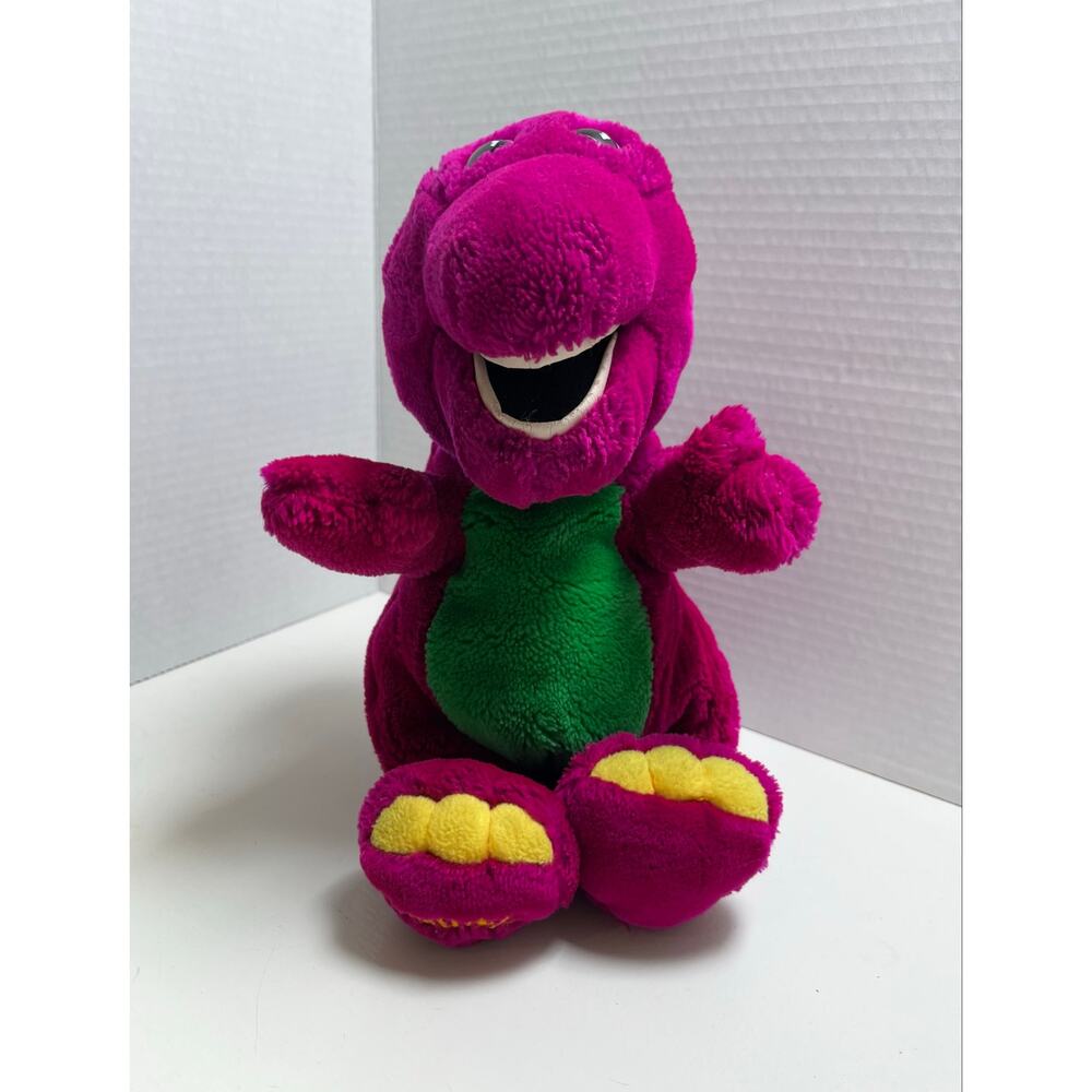 1992 VINTAGE BARNEY Dakin plush 13" original The Lyons Group purple dinosaur